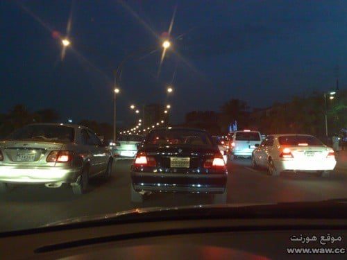 شوارع مزدحمة في الكويت