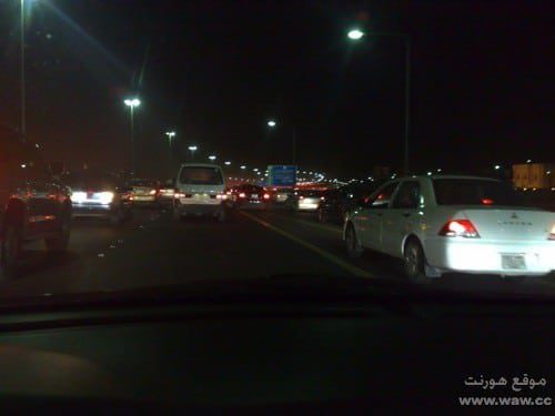 إزدحام الطرق في الكويت