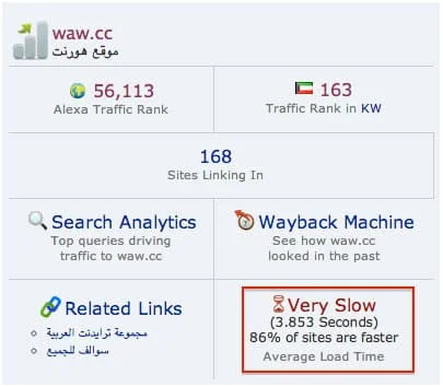اقوم حاليا بتجربة خدمة جديدة لزيادة سرعة الموقع 3 Alexa