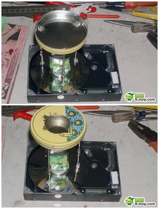طريقة عمل مكينة حلويات بواسطة هارديسك قديم 7 CANDYMACHINE5