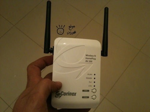 Corinex Powerline wireless