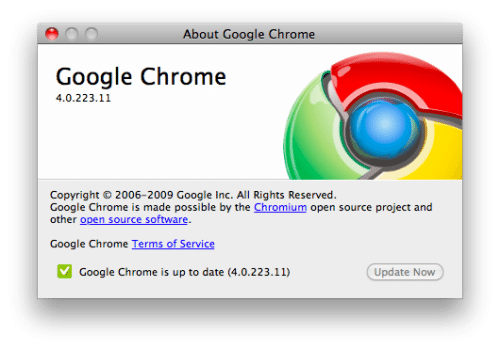 About Google Chrome