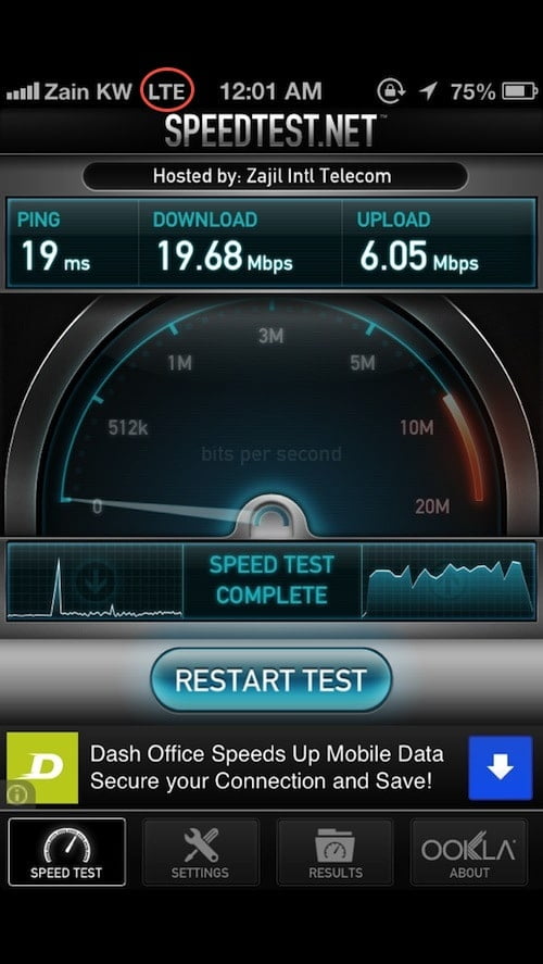 ZAIN SPEED TEST