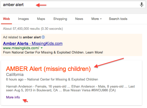 amber alert