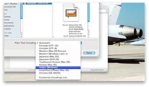 تحويل الترميز من لغة الويندوز الى لغة الماك arabic windows