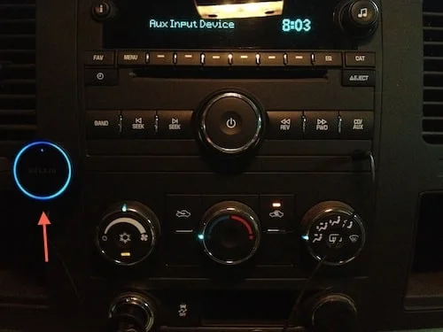 شكل القطعه بعد تثبيتها في سيارتي in my car BELKIN AirCasr