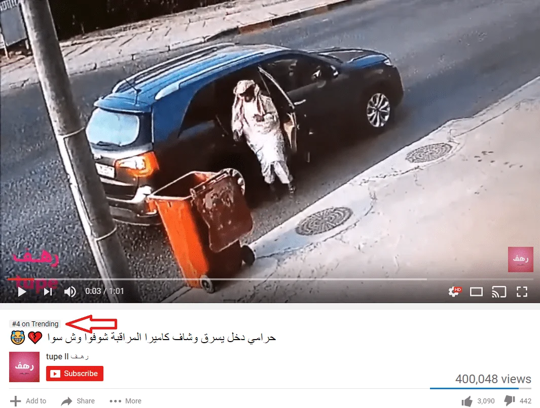 Trending on Youtube trending