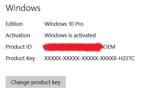 windows 10 activated