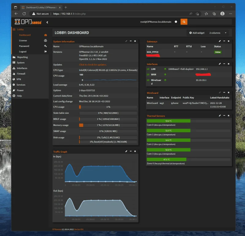 OPNsense on my home OPNsense on my home
