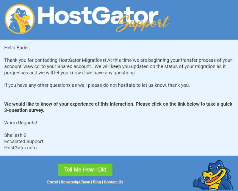 hostgator return to hostgator