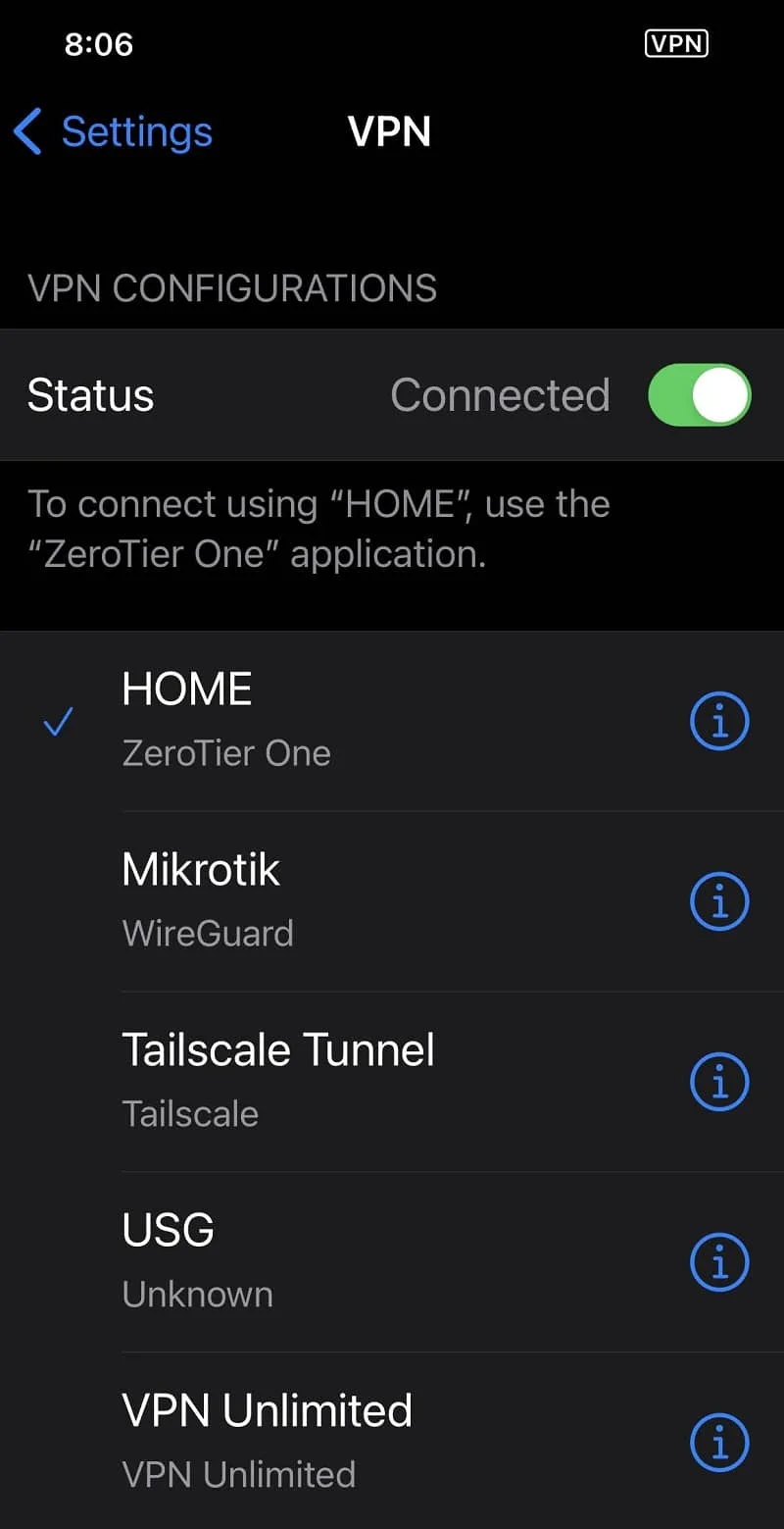 zerotier vpn on iphone